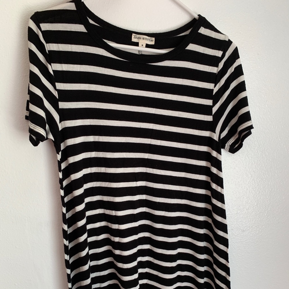 Zenana Outfitters Striped Shirt